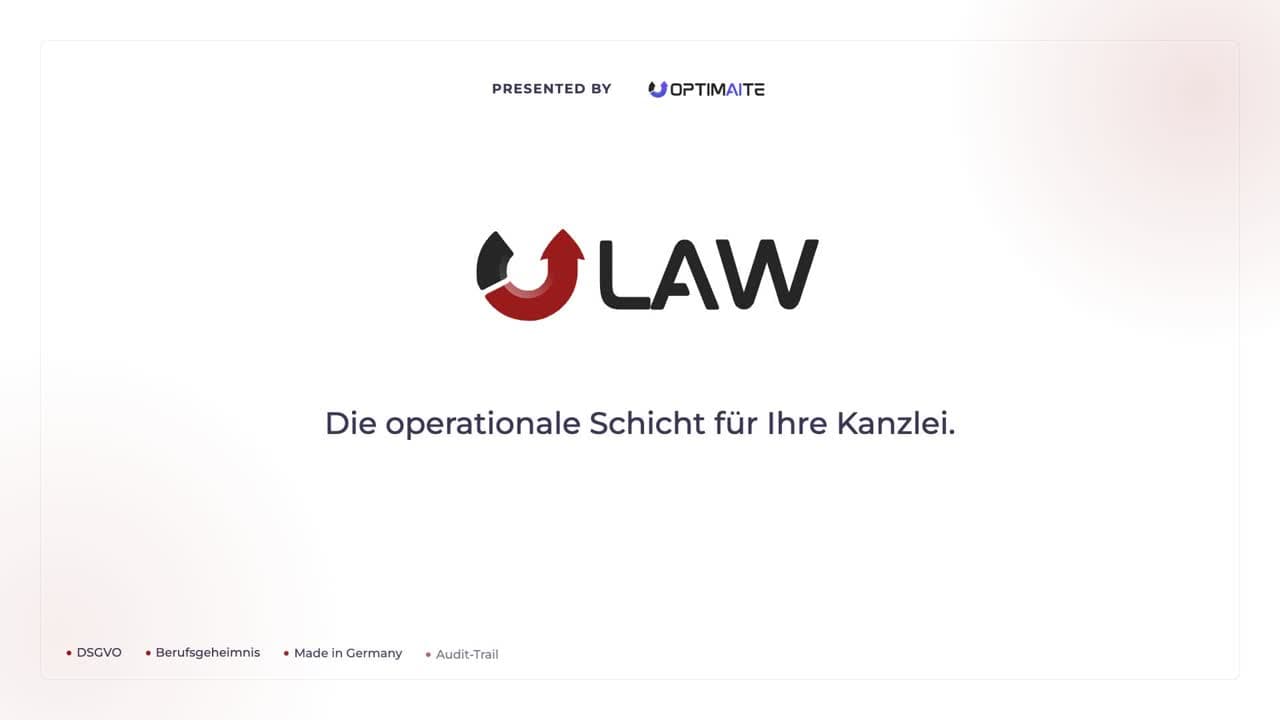 Optimaite Law ist im Markt: Warum wir jetzt Mail und pyeda-mahn bauen